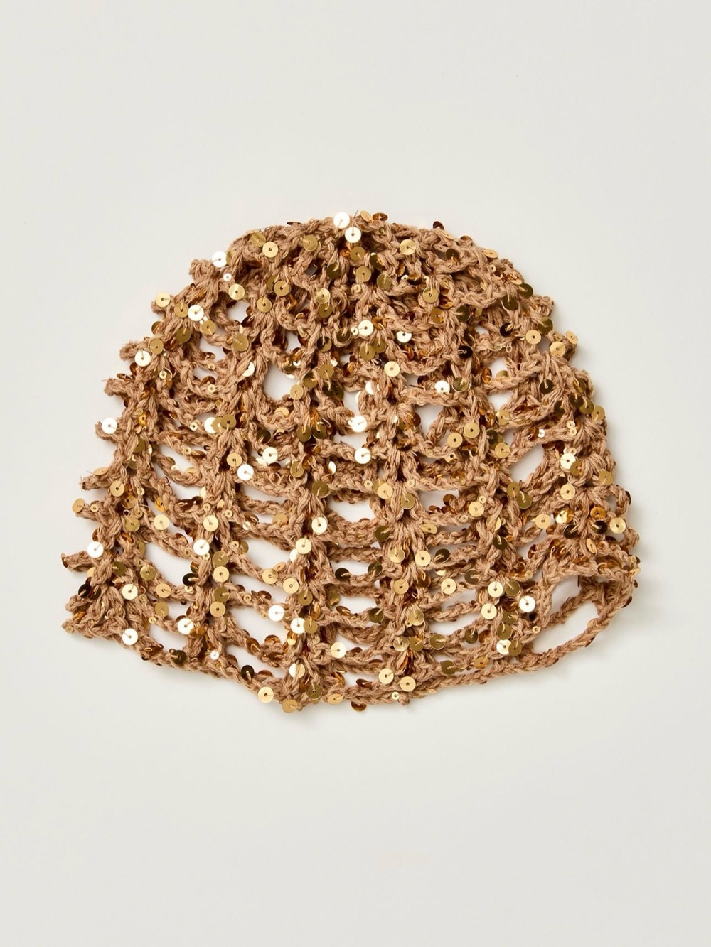 Free People Mila Sequin disco Crochet skull cap